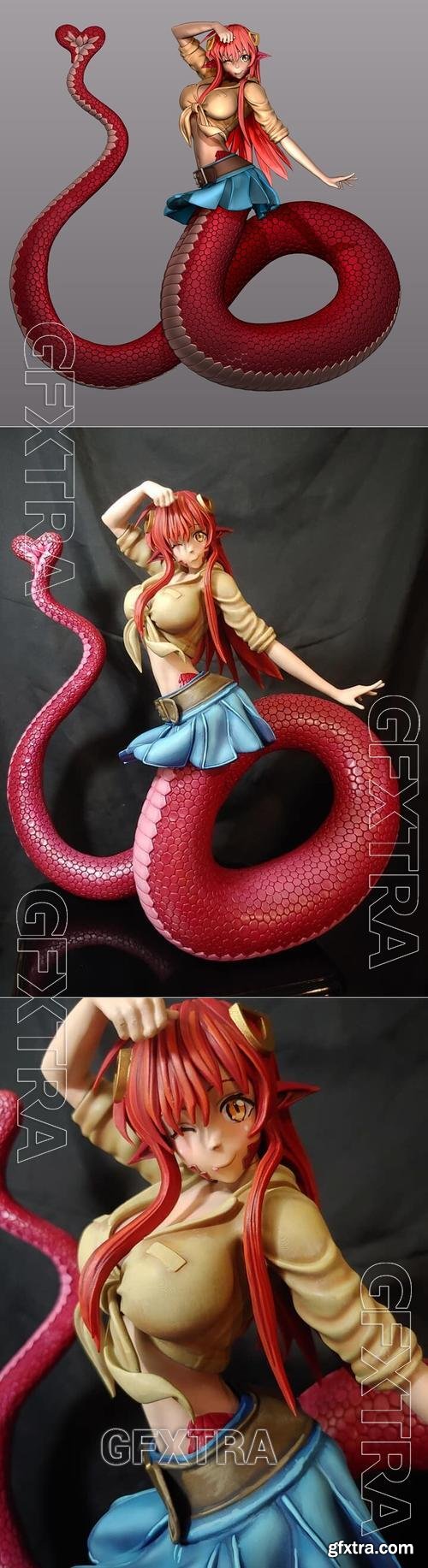 Monster Musume Miia Lamia fanart – 3D Print Model