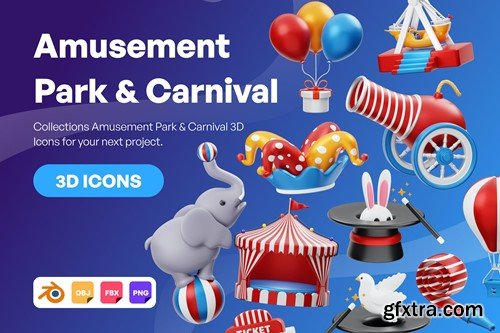 Amusement Park And Carnival 3D Icon H97FP7D