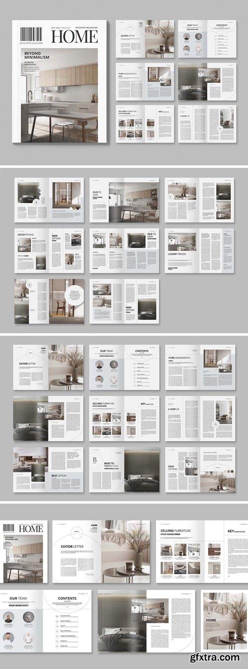 Interior Design Magazine Template 4HPH4LF