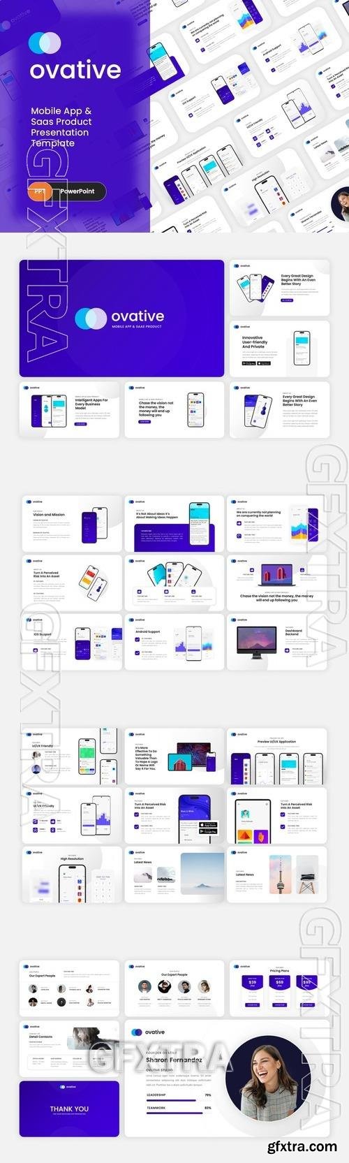 Ovative - Mobile Apps & SAAS PowerPoint Template 75WQNH2