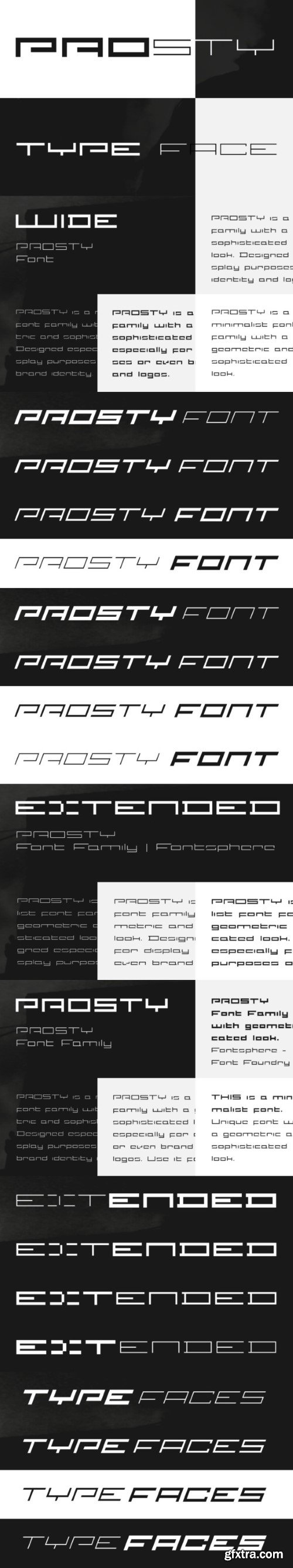 Prosty - Display Typeface