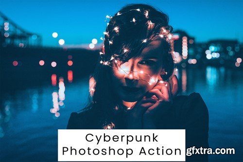 Cyberpunk Photoshop Action JLV6MBE