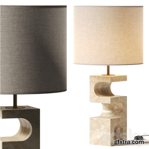 Crate and Barrel Boveda Stone Table Lamp