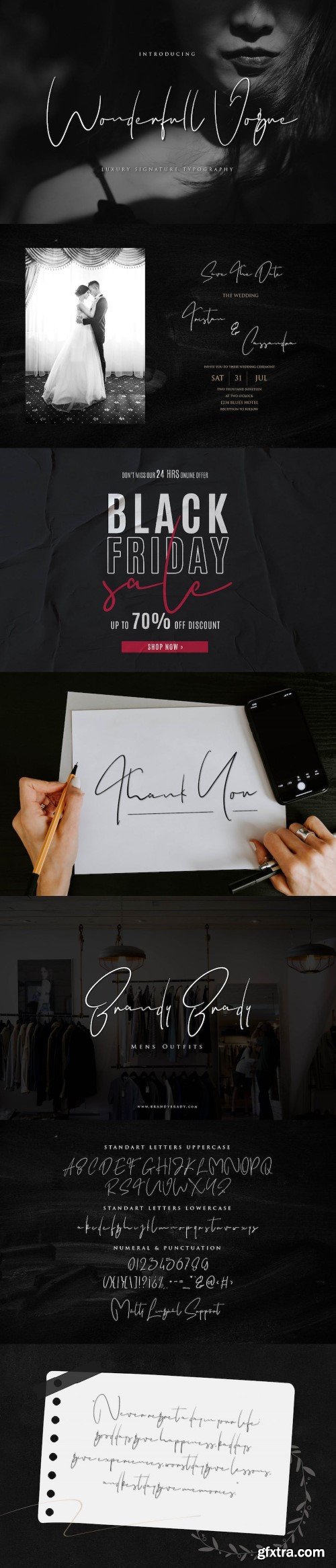 Wonderfull Vogue - Signature Font