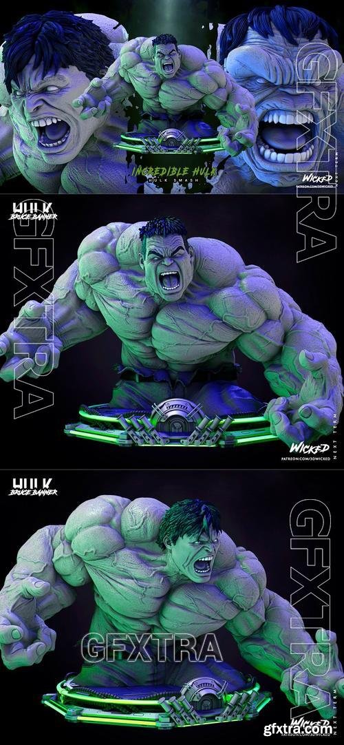 WICKED - Hulk Bust – 3D Print Model