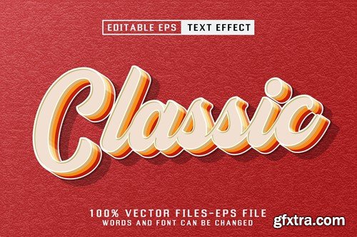 Classic Editable Text Effect GBTN5PG