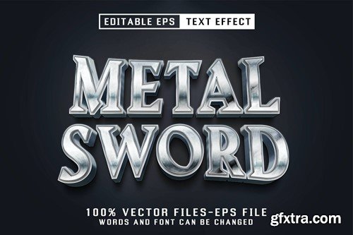 Metal Sword Editable Text Effect VNLMCKG