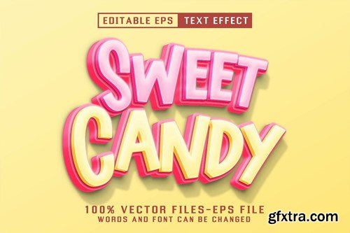 Sweet Candy Editable Text Effect FXZPV22