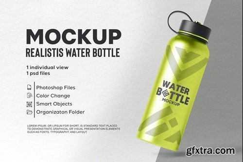 Water Bottle Mockup HMPN52Y
