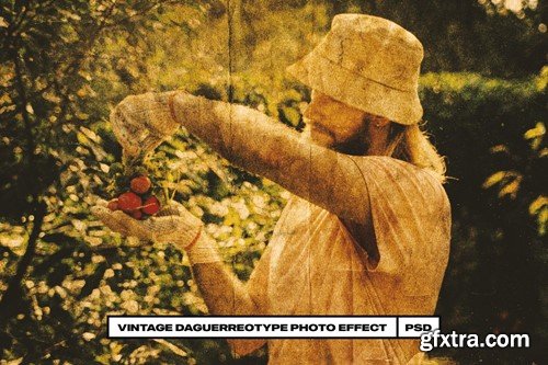 Vintage Daguerreotype Photo Effect XW9BYVT