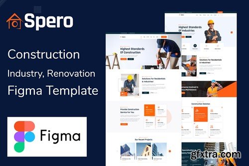 Spero - Construction Industry Figma Template B5UGY56