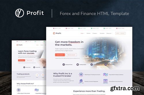 Profit - Forex and Finance HTML Template W8RU6SC