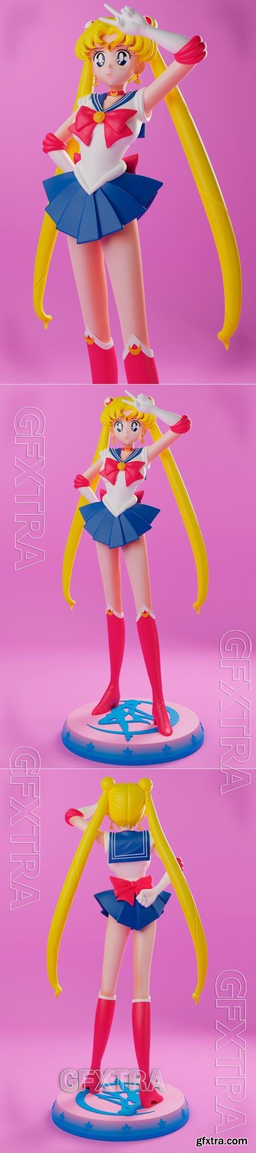 Blue Spray - Sailor Moon – 3D Print Model