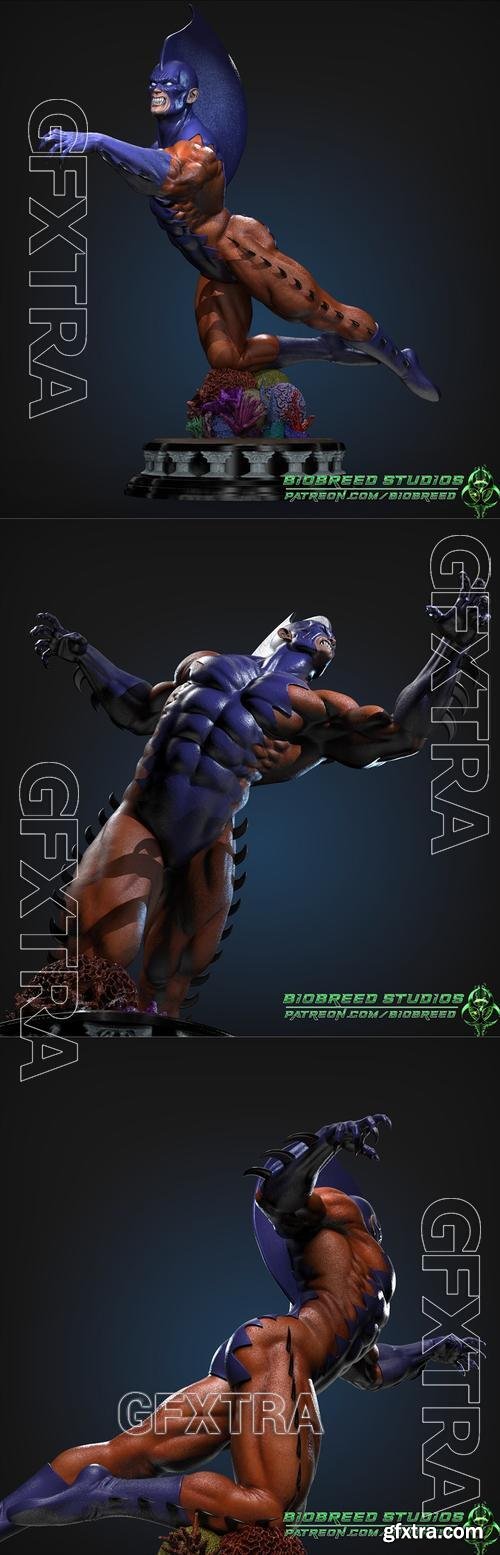 Biobreed Studios - Marvel Comics Tiger Shark – 3D Print Model