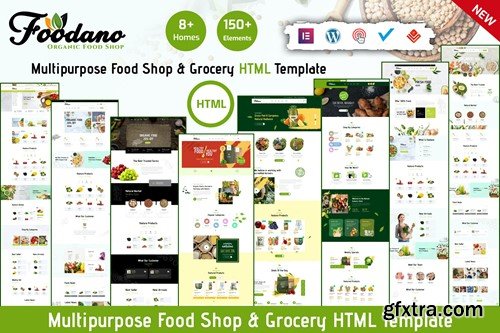 Foodano - Organic Food Shop Grocery HTML Template 7ZVLG76