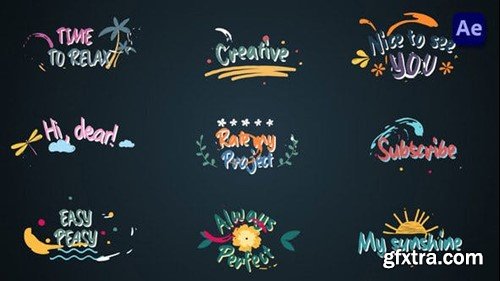Videohive Colorful Lyric titles #2 [After Effects] 46567111