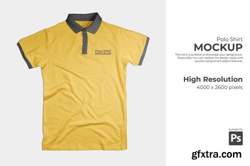 PSD Polo Shirt Mockup 4M4Z3Y8