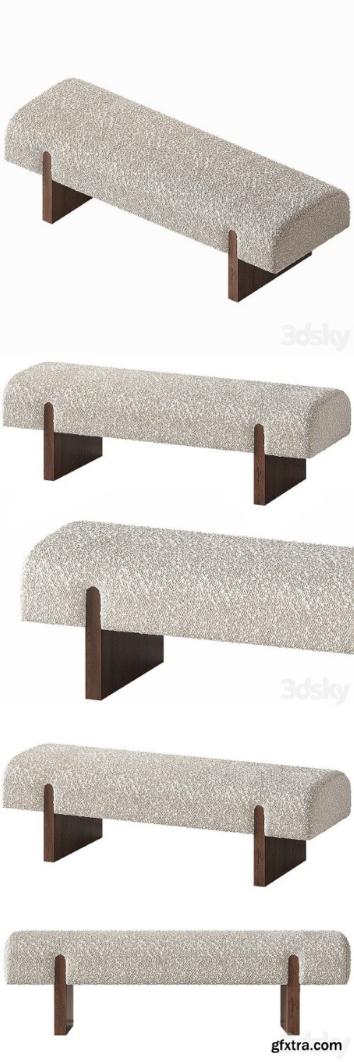 CB2 Socca Upholstered Bench
