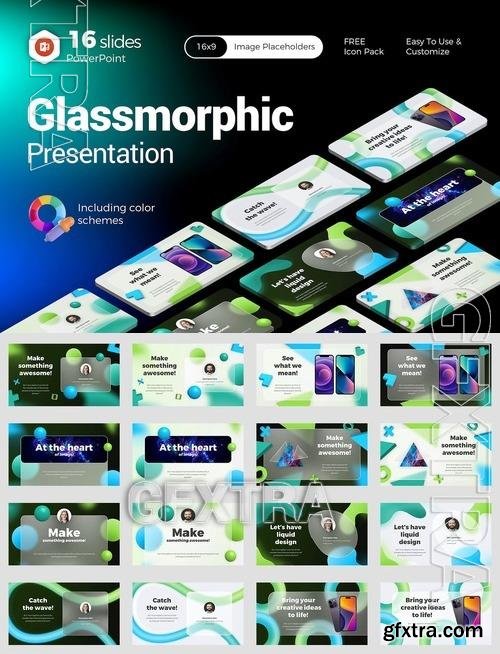 Glassmorphic Presentation PowerPoint MHLGM6M