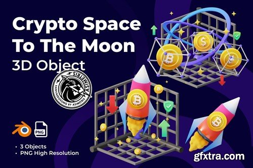 Crypto Space To The Moon RRJR6XA