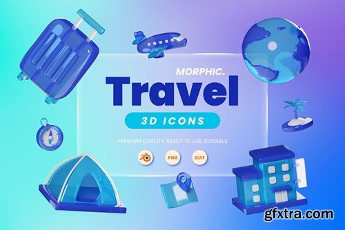 Travel 3D Icon RGU83N3
