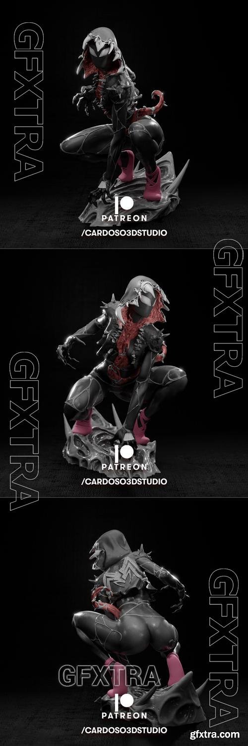 Cardoso 3d Studio - Venomized Gwen statue – 3D Print Model