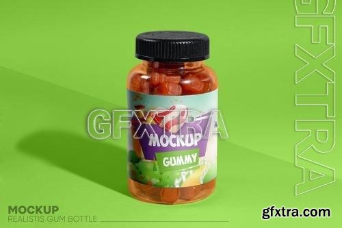 Gummy Bottle Mockup GCLHB6W