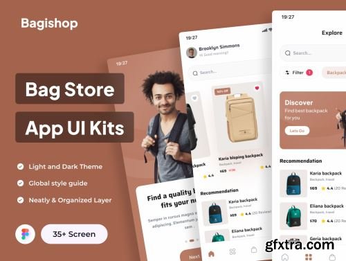 Bagishop - Bag Shop E Commerce App UI Kits Ui8.net