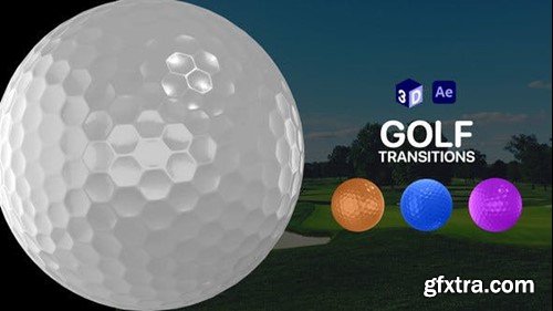 Videohive Golf Ball Transitions for After Effects 47012940