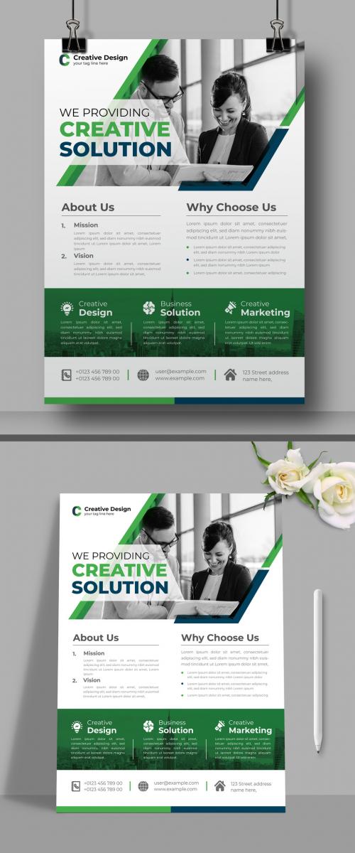 Creative Solution Business Flyer Design Template 570491010