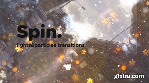 Videohive Lights & Particles Spin Transitions Vol. 01 47054535
