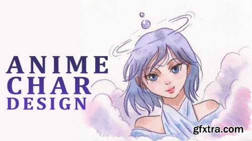 Anime Character Design with Pencil and Watercolors | Start to Finish
