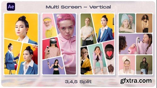 Videohive Multi Screen - Split Screen - Vertical 47102352