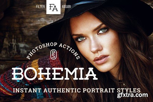 Bohemia Photoshop Actions WZK8X6