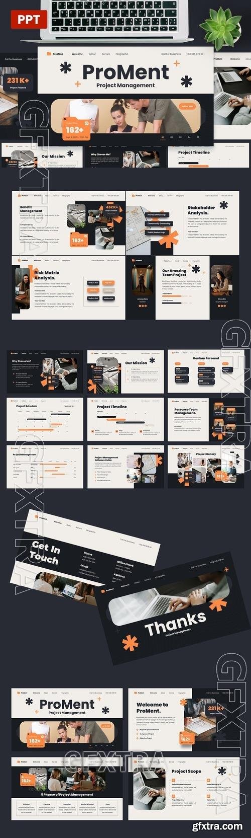 ProMent - Project Management PowerPoint, Keynote and Google Slides Template