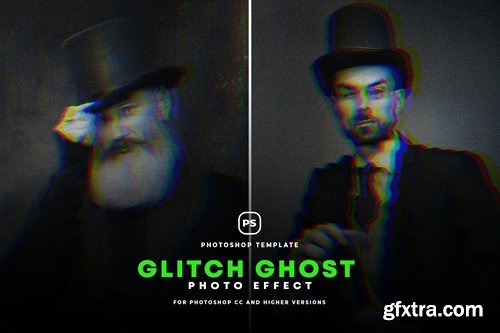 Glitch Ghost Photo Effect KNKGSW8