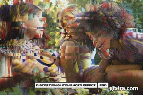 Distortion Glitch Photo Effect FN2AUNQ