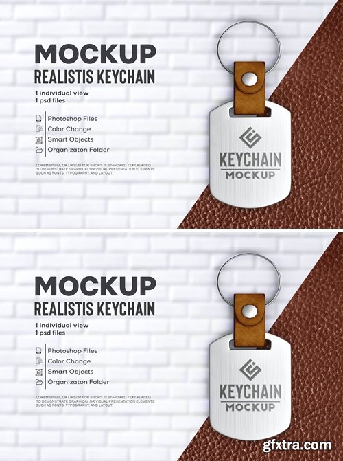 Key Chain Mockup NFCV85Z