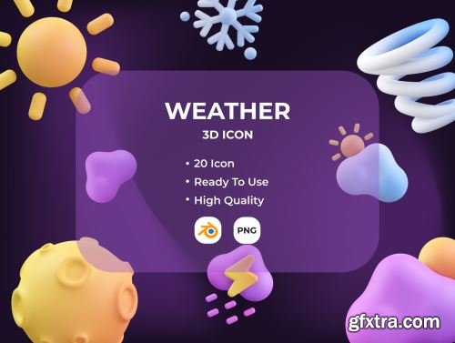 Weather 3D Icon Ui8.net