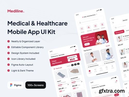 Mediline - Medical & Healthcare App UI Kit Ui8.net