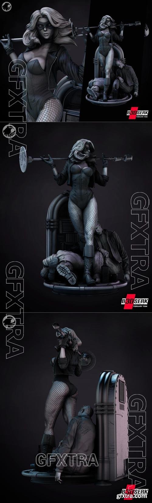 B3DSERK - Black Canary Statue – 3D Print Model