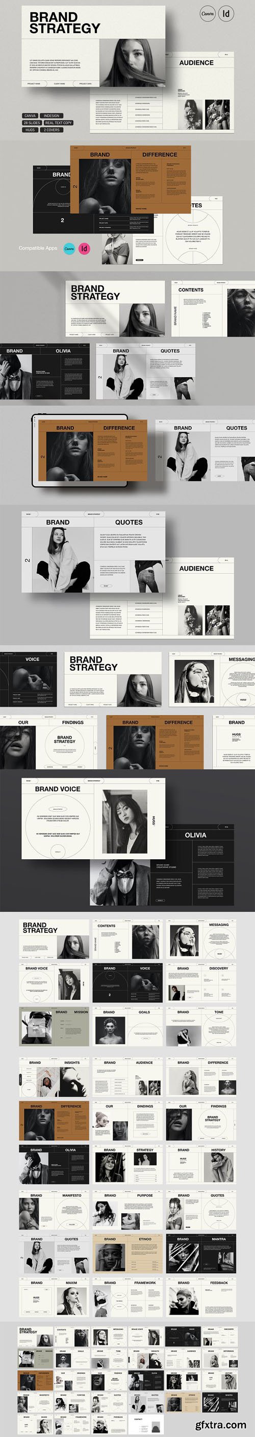 HUGS - Brand Strategy InDesign Templates
