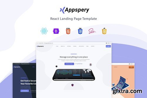 Appspery - React Landing Page Template F5H4BMU