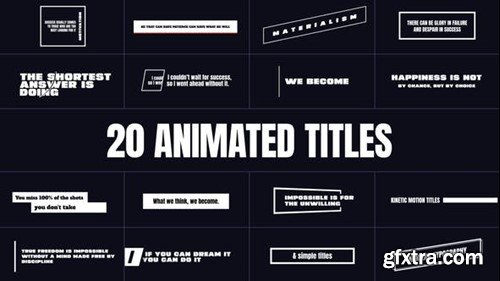 Videohive Animated Titles 47154333