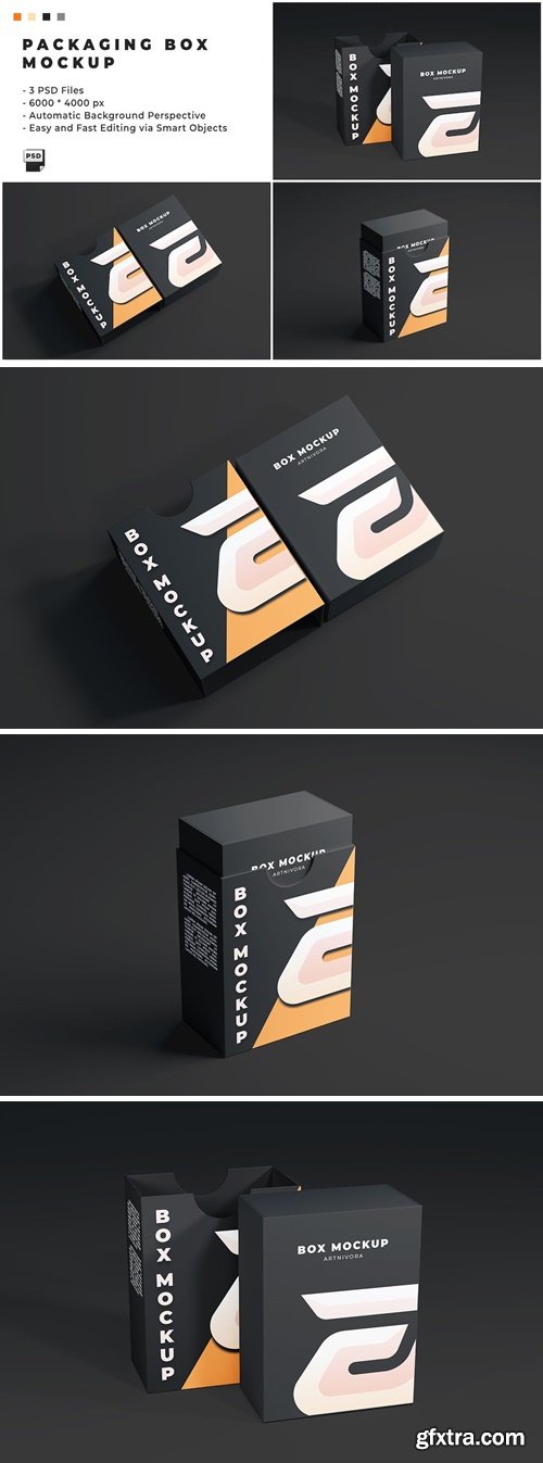 Packaging Box Mockup H494DCZ