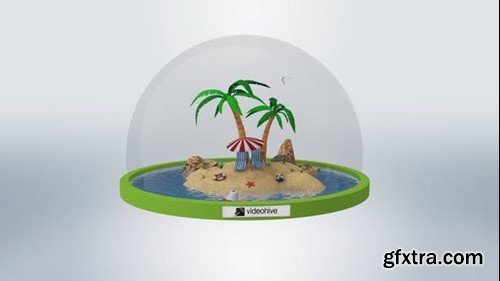 Videohive Beach Travel Clean Logo 47148298