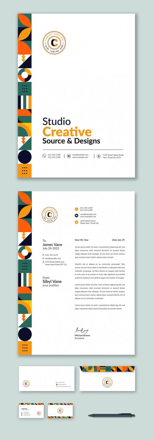 Business Stationery Design Template 581023021