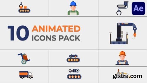 Videohive Industrial Icons Pack for After Effects 47169008
