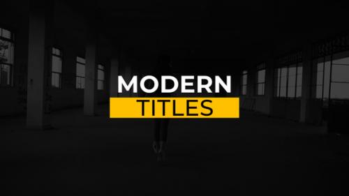 Videohive - Modern Titles - 47082696
