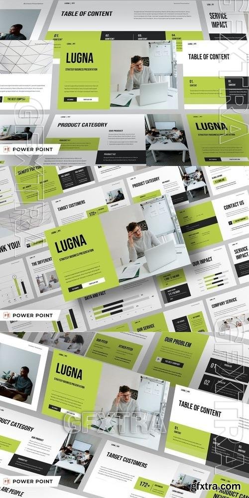 Lime Modern Strategy Business PPT, KEY and GLS Templates
